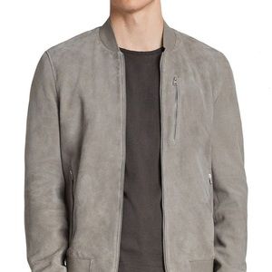 AllSaints Kemble Suede Bomber Jacket NEW